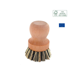 Pot brush con testina in fibra vegetale