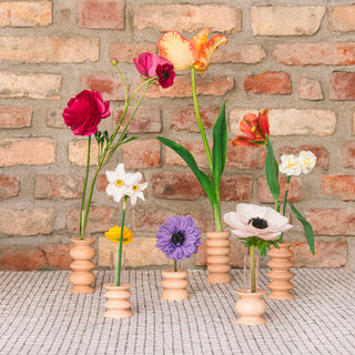 Vaso Totem in legno di faggio - Medium Nº 2