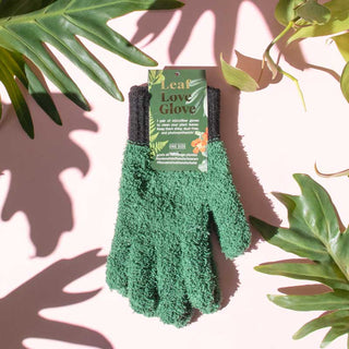 Leaf Love Gloves - Guanti antipolvere in microfibra riciclata per piante