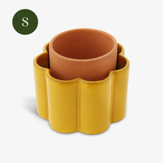 Vaso autoirrigante Paulita (S) - Giallo senape