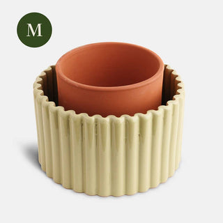 Vaso autoirrigante Paula (M) – verde salvia