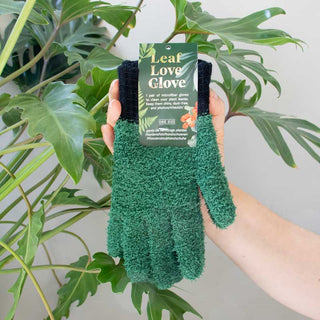 Leaf Love Gloves - Guanti antipolvere in microfibra riciclata per piante