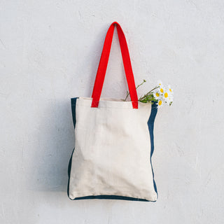 Borsa in tela in cotone e denim di recupero - Pre Ordine