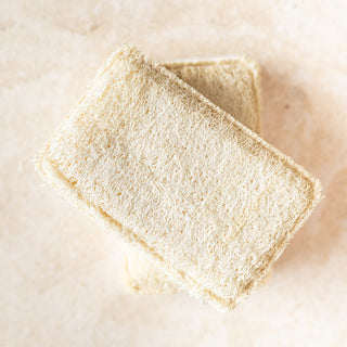 Spugnetta abrasiva cellulosa e luffa (set di 2)