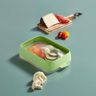 set 2 contenitori sigillanti in silicone 10
